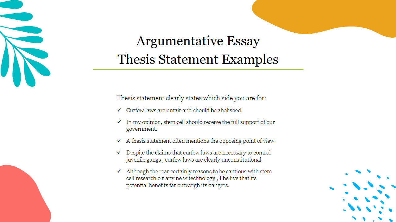 How To Write A Thesis Statement For An Argumentative Essay Blog About 